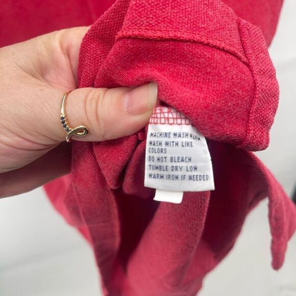 Polo Ralph Lauren Mens Polo Shirt 100% Cotton Logo Short Sleeve Large Red - Picture 3 of 8